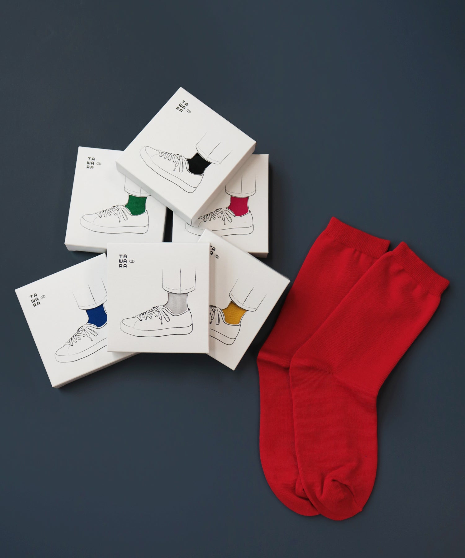 【1P】箱入り のびのび 内側コットン ソックス