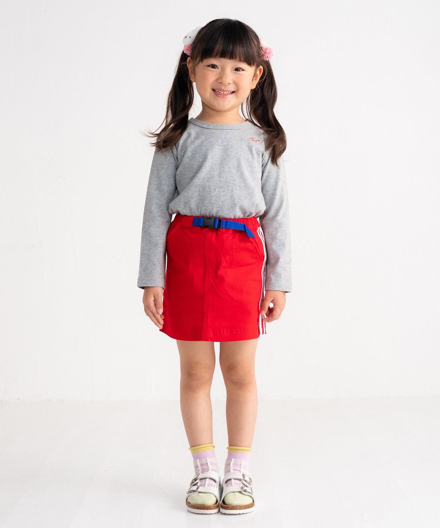【3足組】ふっくらチェック キッズショートソックス