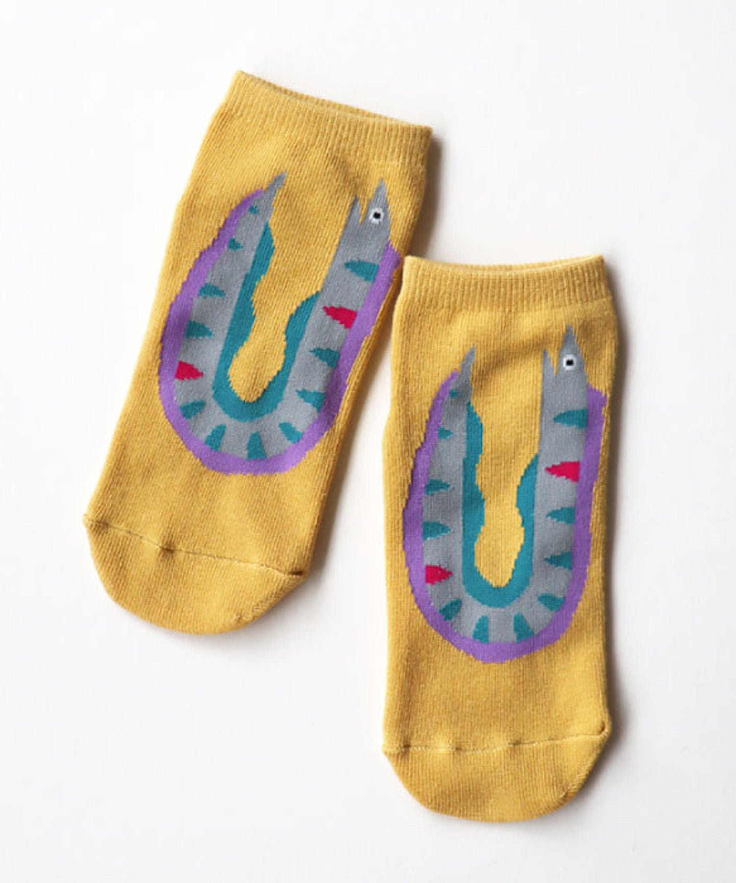 【3足組】じっとしてる魚 キッズ アンクルソックス