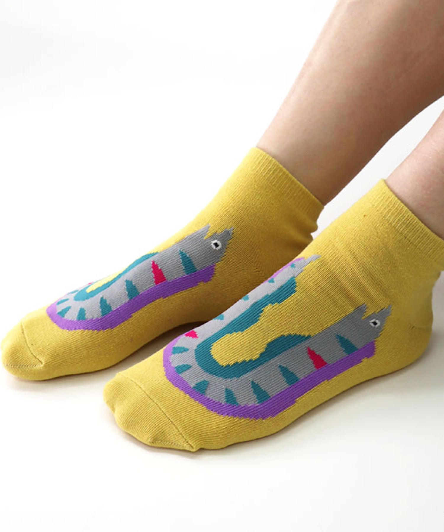 【3足組】じっとしてる魚 キッズ アンクルソックス