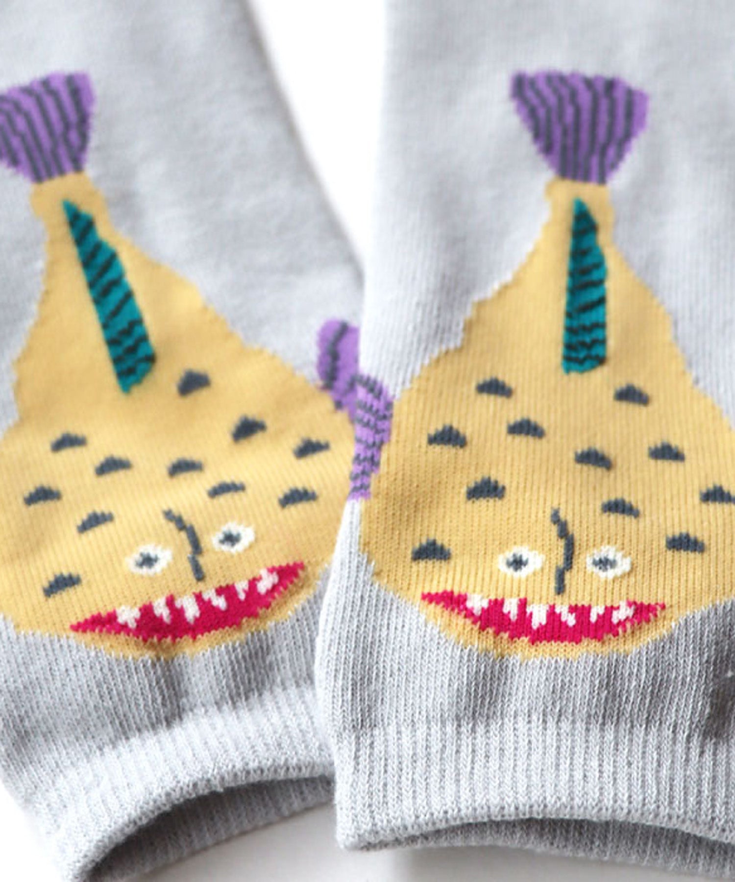 【3足組】じっとしてる魚 キッズ アンクルソックス