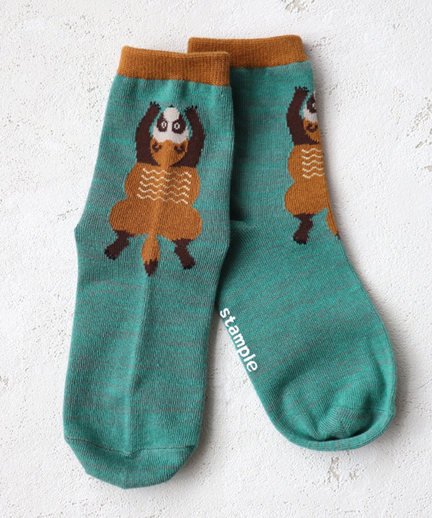 【3足組】ぺったんこの動物 ショートソックス