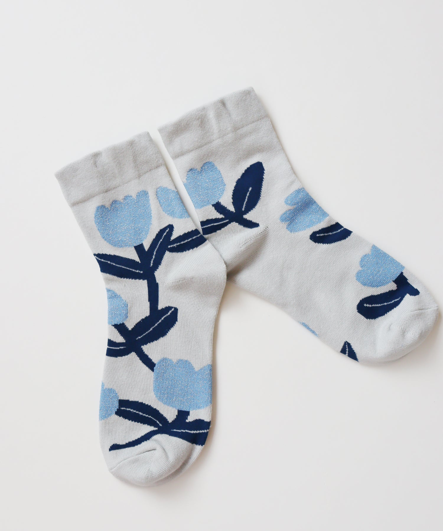 〈TIME SALE〉【2足組】フラワーガーデン ショートソックス