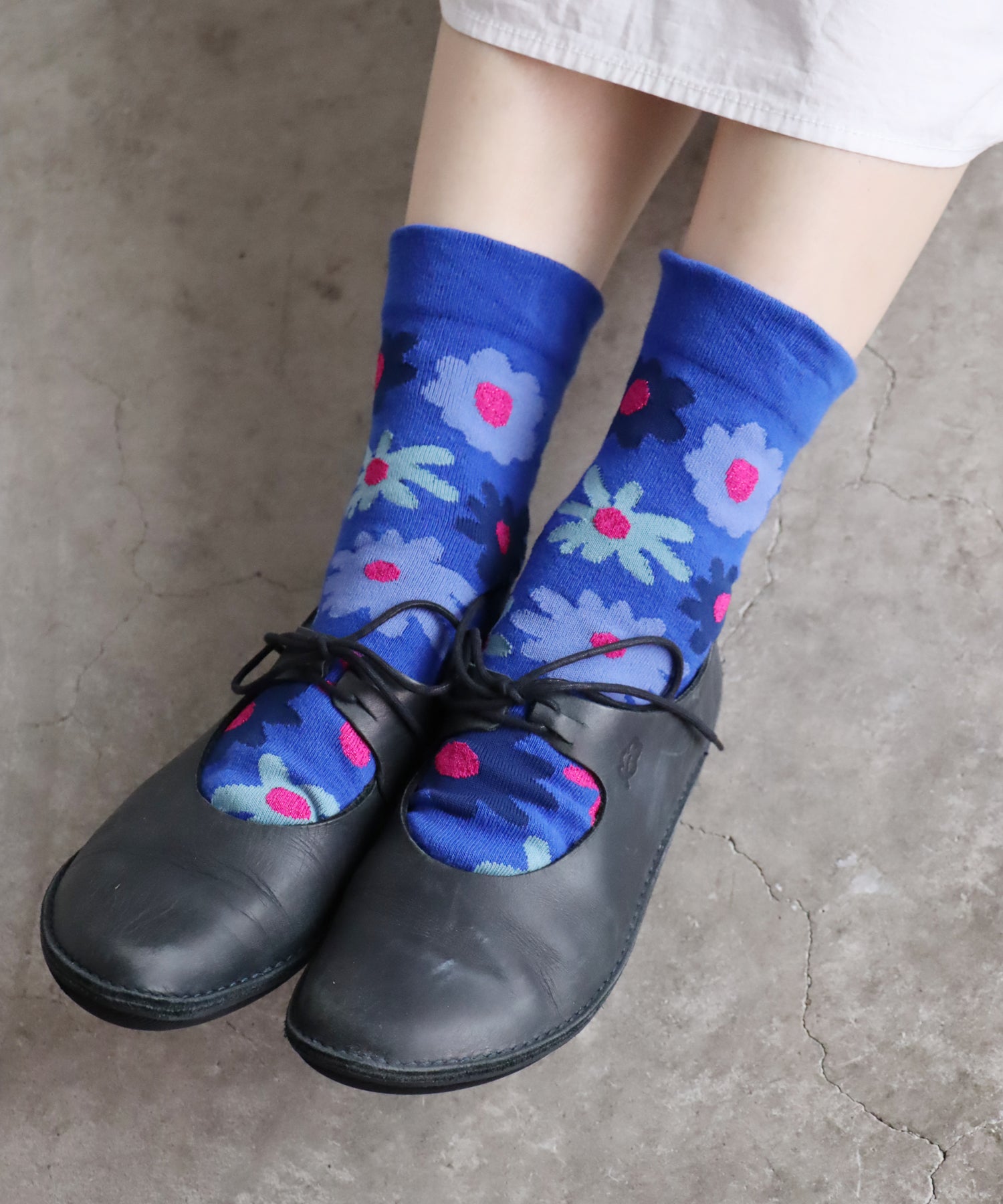 〈TIME SALE〉【2足組】フラワーガーデン ショートソックス