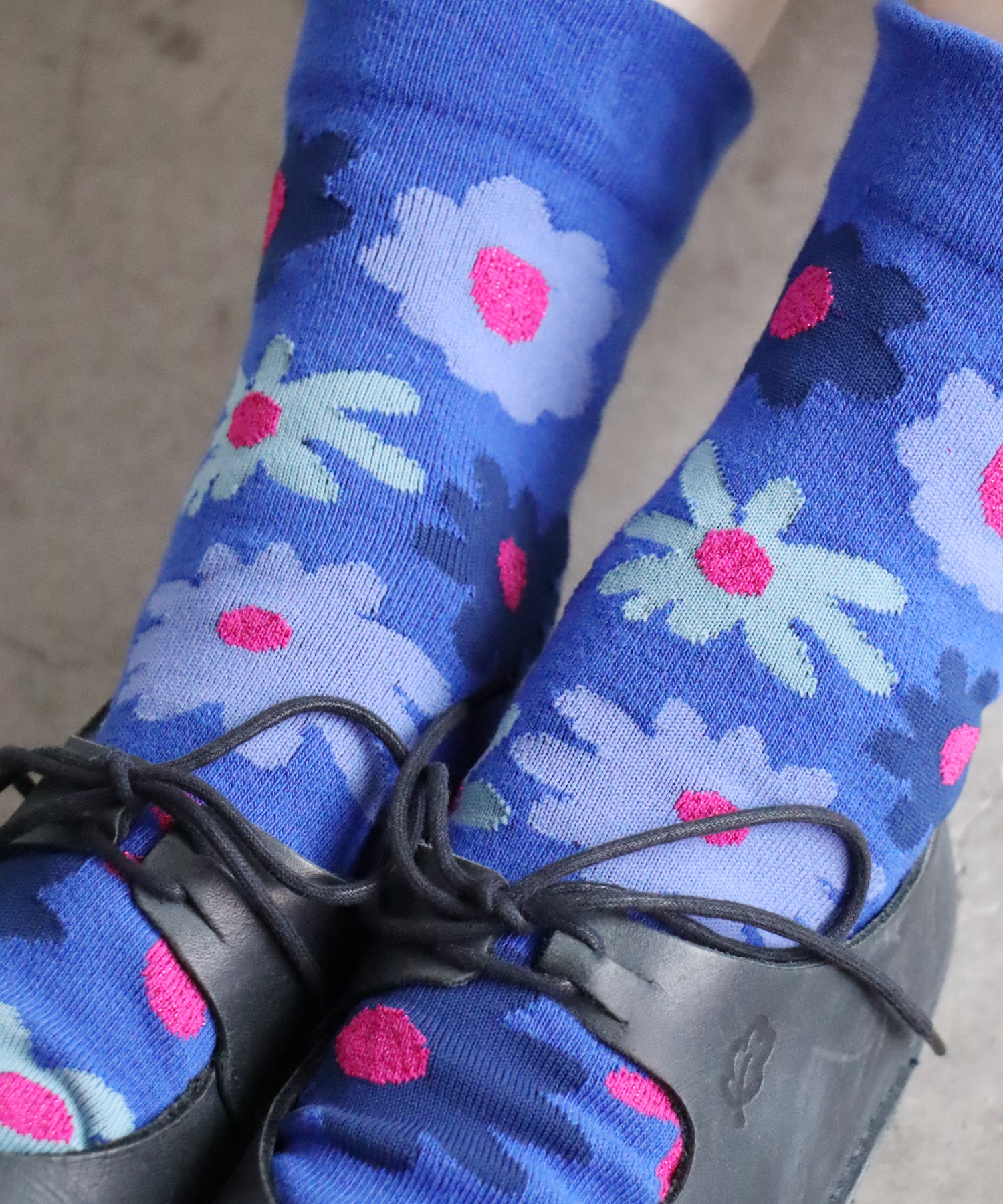 〈TIME SALE〉【2足組】フラワーガーデン ショートソックス