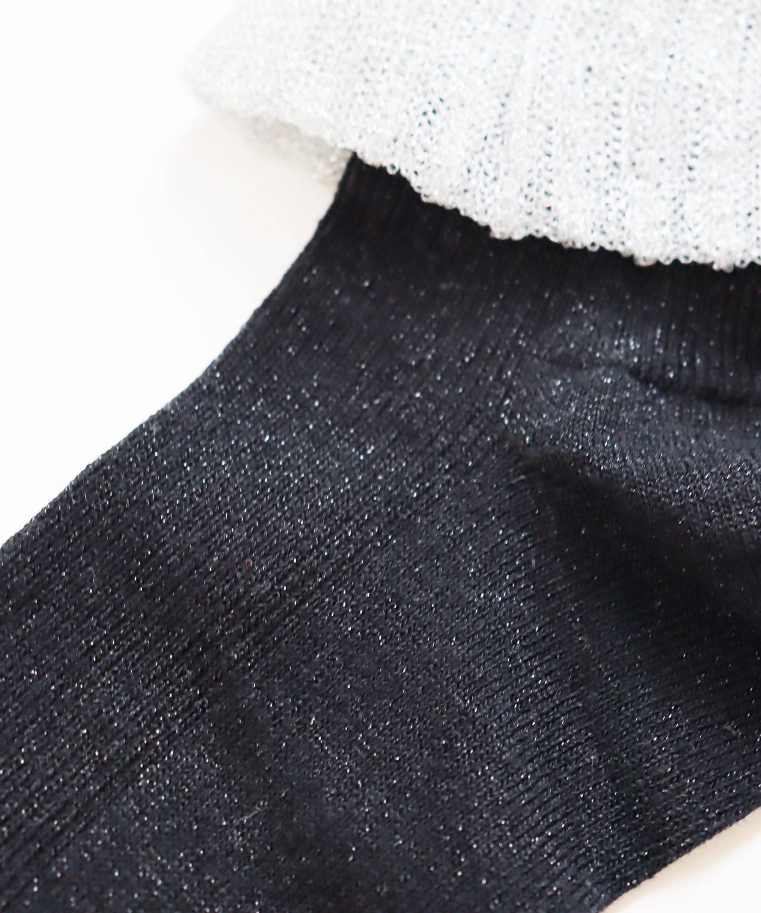 〈TIME SALE〉【2足組】シャイニーフリル ショートソックス