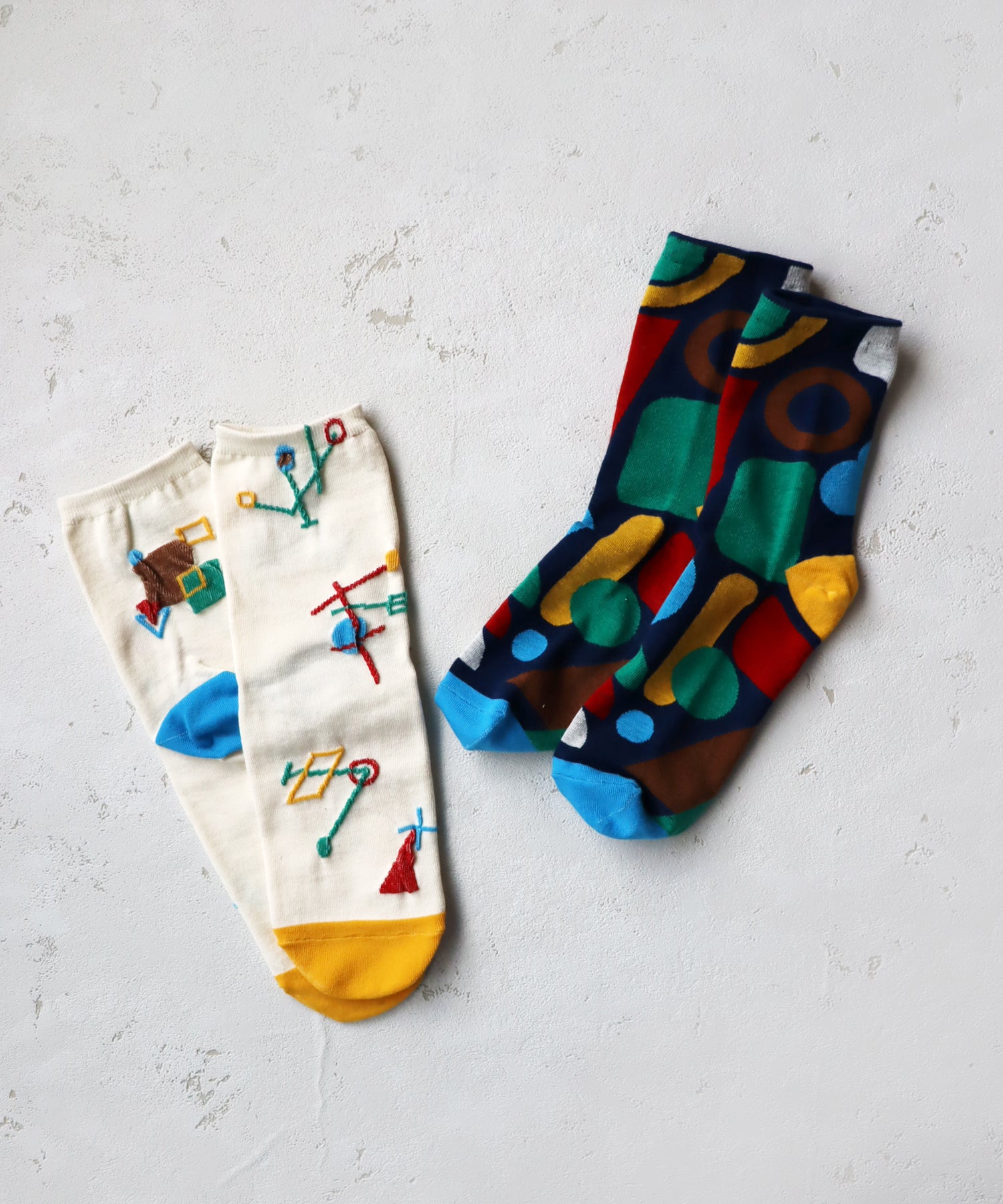 〈TIME SALE〉【2足組】○△□ ショートソックス