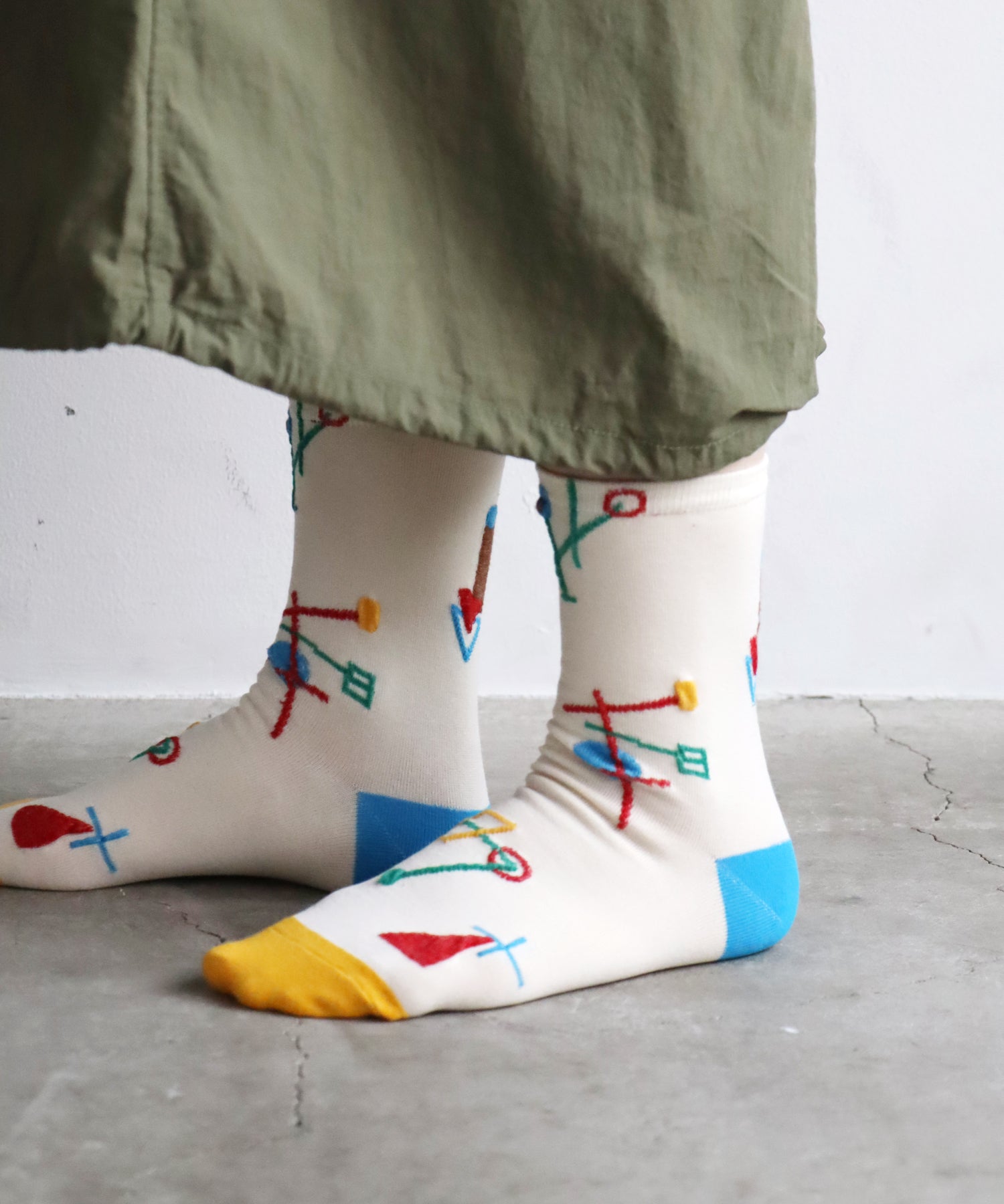 〈TIME SALE〉【2足組】○△□ ショートソックス