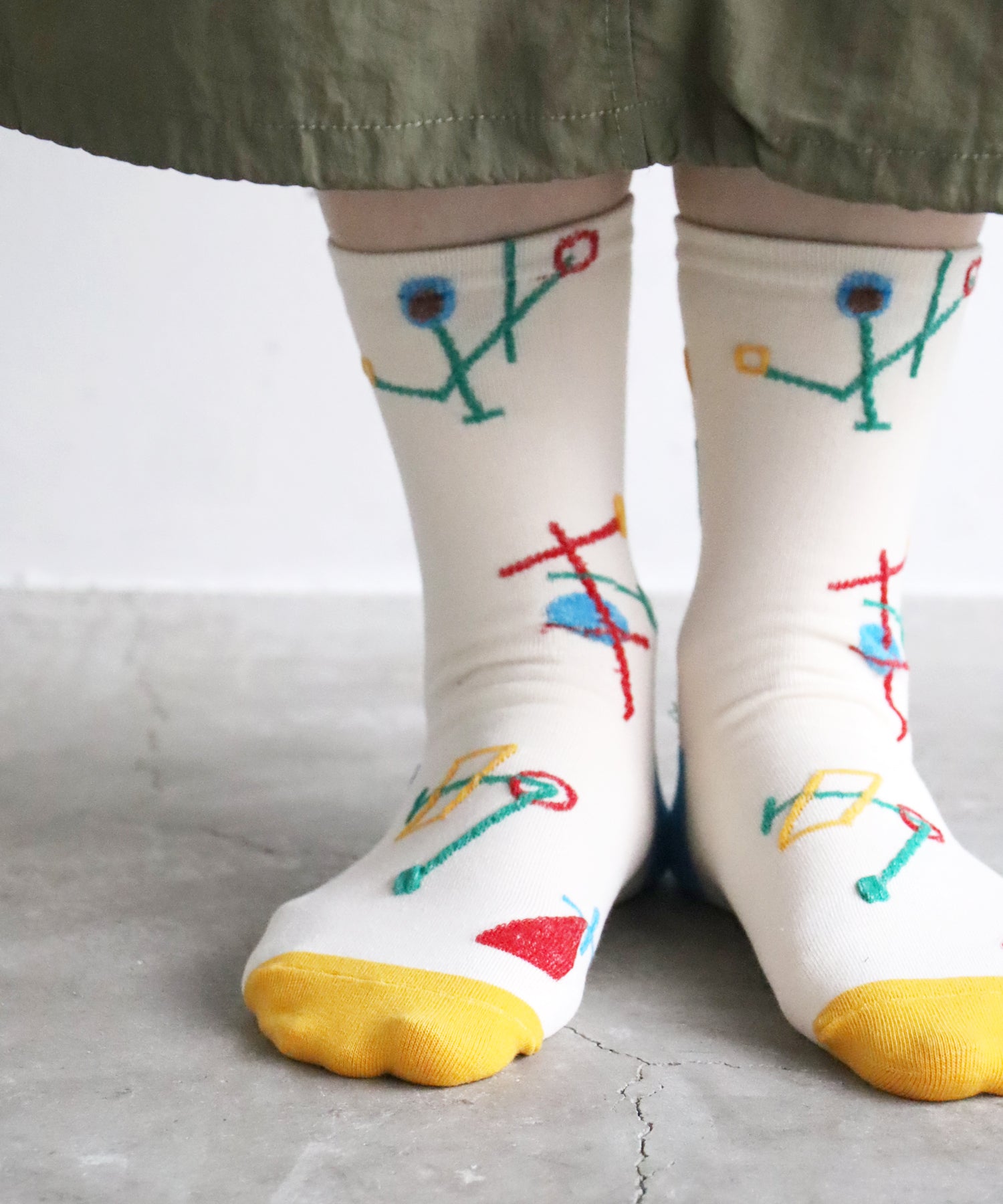 〈TIME SALE〉【2足組】○△□ ショートソックス