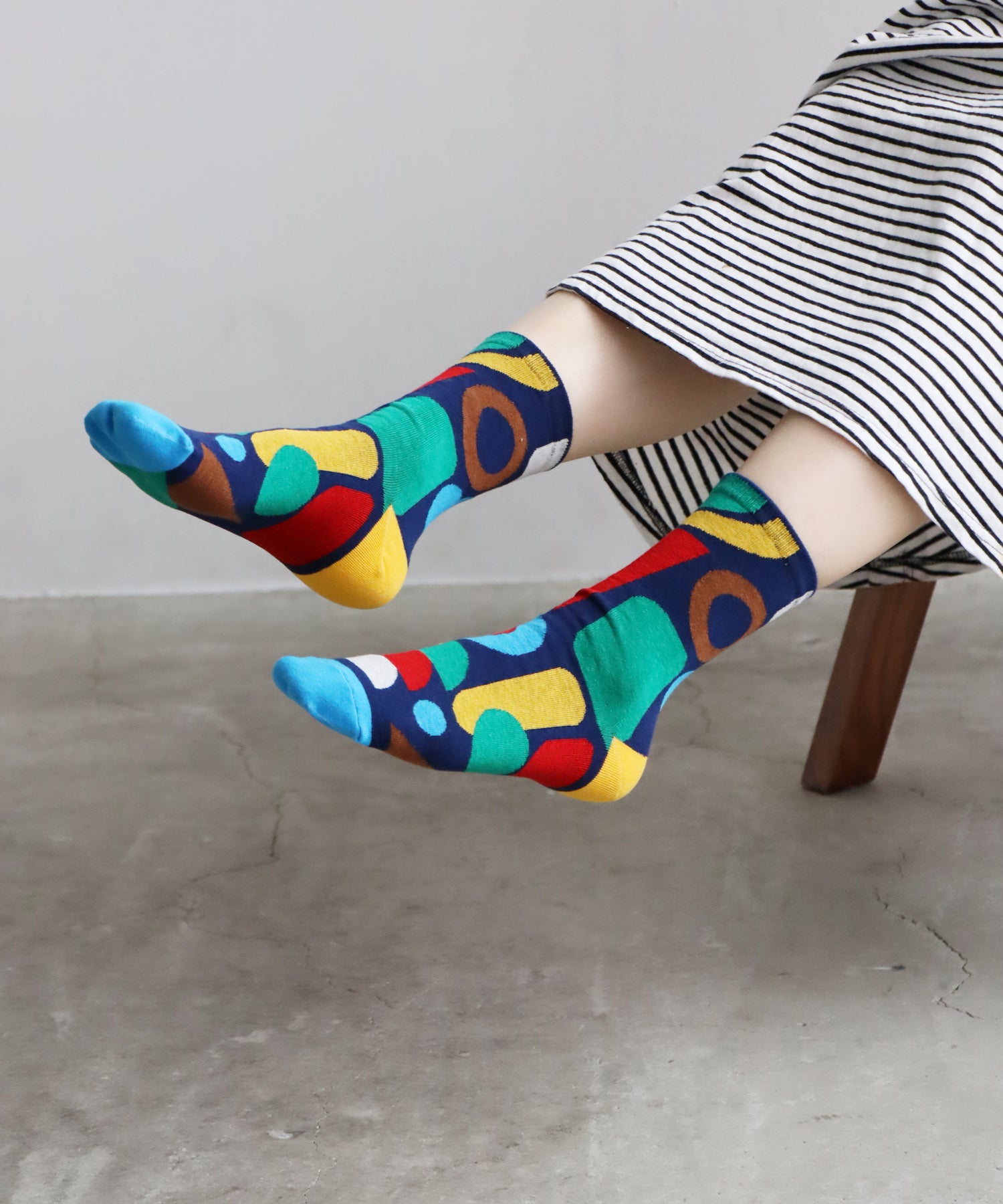 〈TIME SALE〉【2足組】○△□ ショートソックス