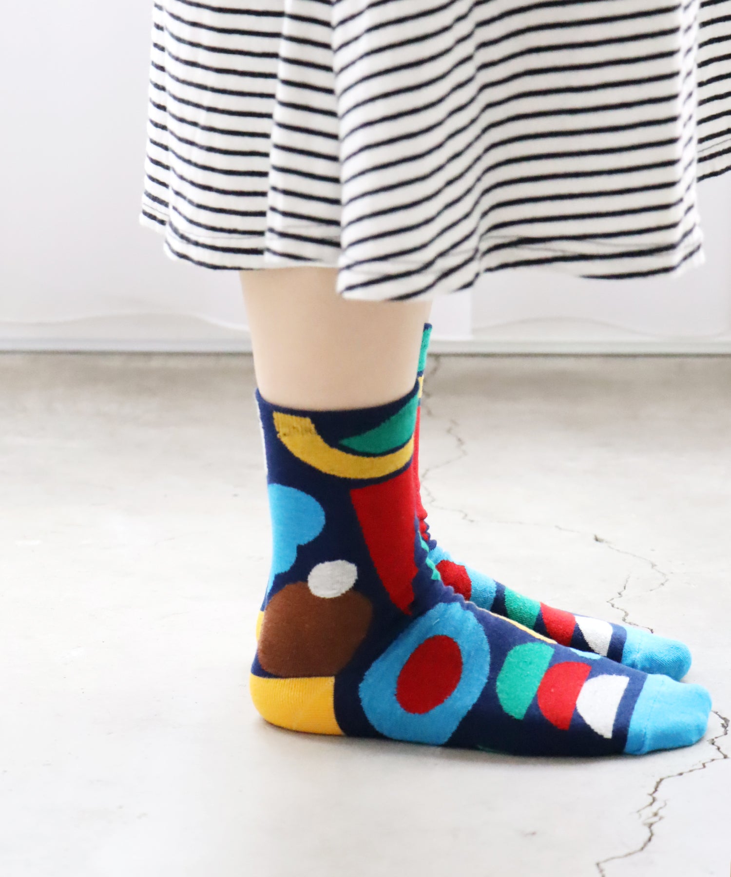 〈TIME SALE〉【2足組】○△□ ショートソックス