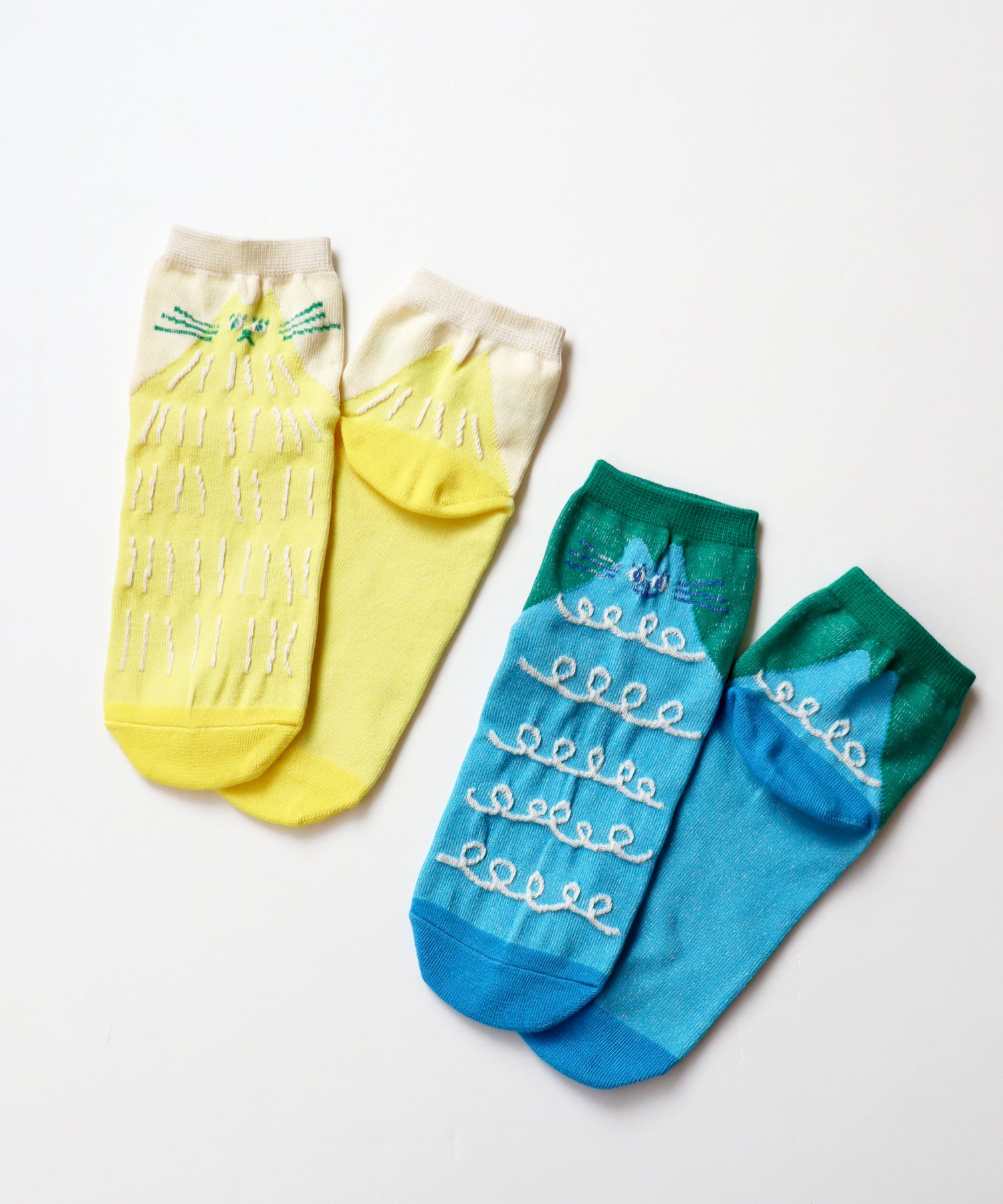〈TIME SALE〉【2足組】ネコネコ ショートソックス