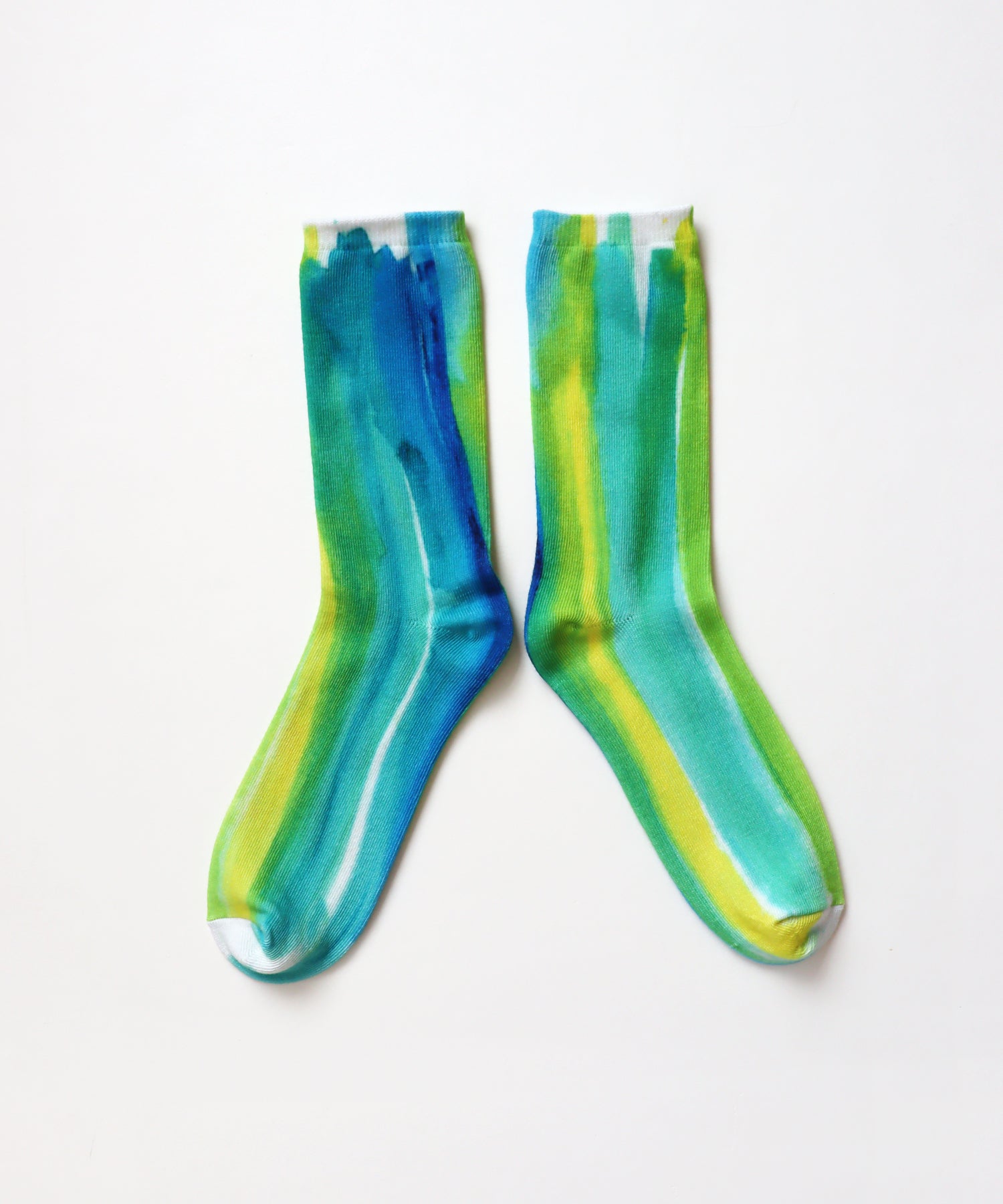 〈TIME SALE〉【2足組】レモンの風にのってプリント クルーソックス