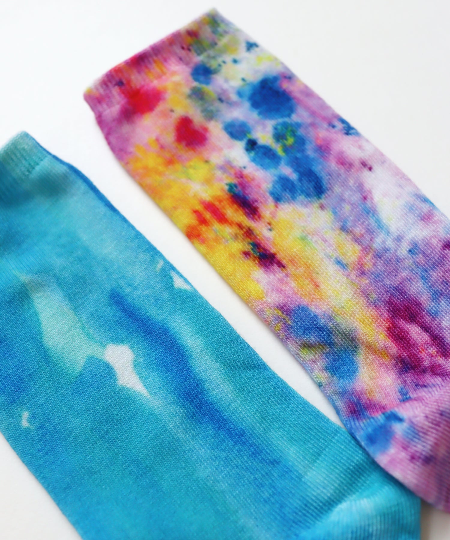 〈TIME SALE〉【2足組】青のねむり色のめざめ プリント クルーソックス