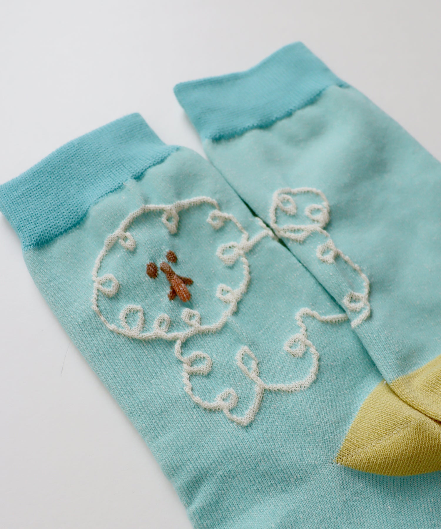 〈TIME SALE〉【2足組】ドローイングドッグ クルーソックス