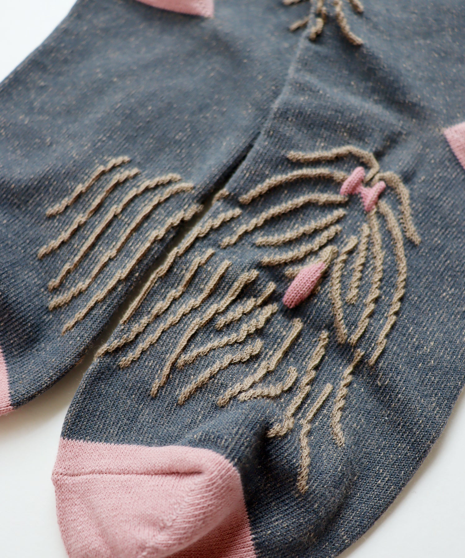 〈TIME SALE〉【2足組】ドローイングドッグ クルーソックス