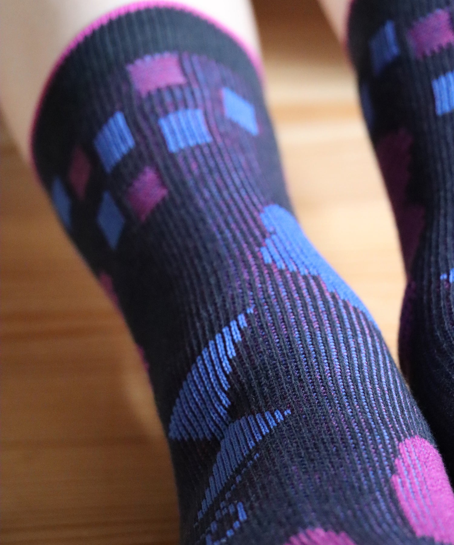 【2足セット】ひそひそジオメトリー クルーソックス