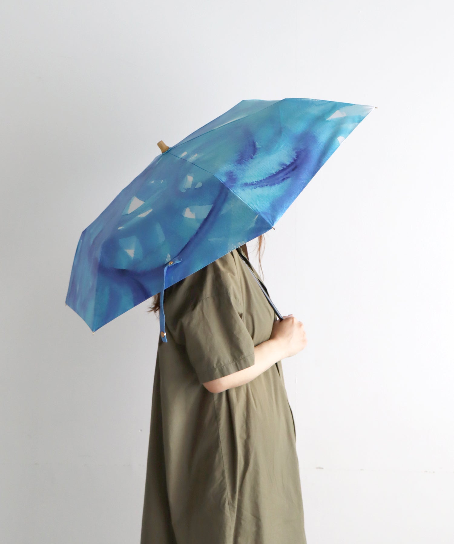 【紫外線対策sale】遮蔽率99.9％カット、晴雨兼用折り畳み日傘 ソライロ モヨウ柄