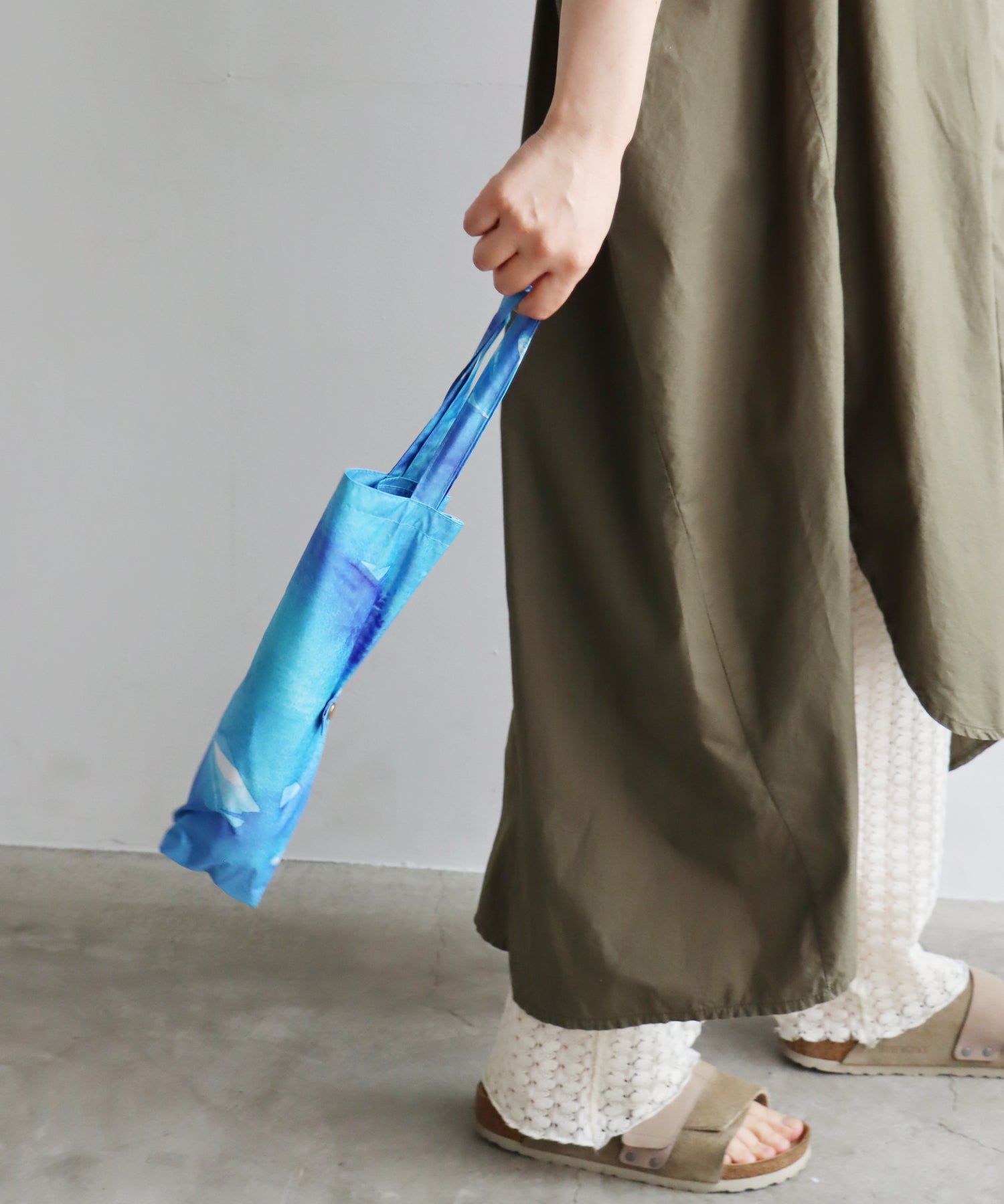 【紫外線対策sale】遮蔽率99.9％カット、晴雨兼用折り畳み日傘 ソライロ モヨウ柄