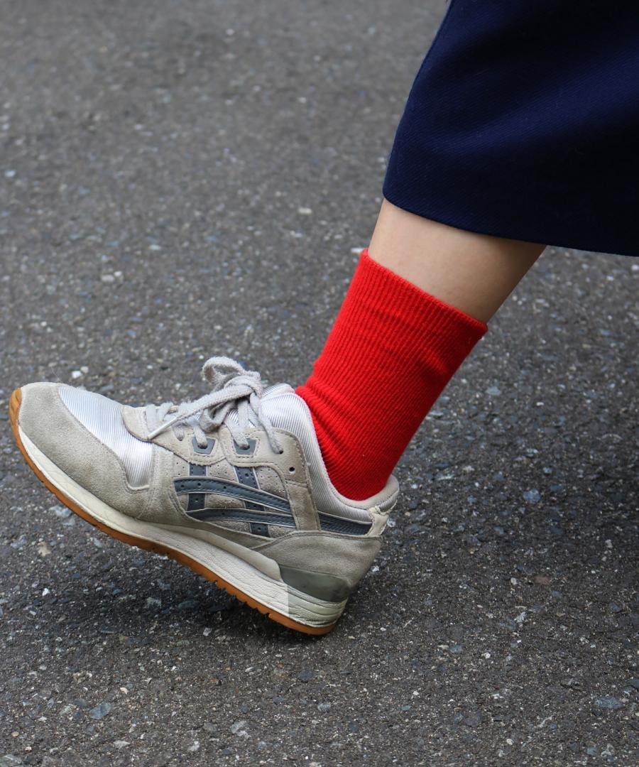 【1P】ゆるのびリブ ゴムなしクルーソックス