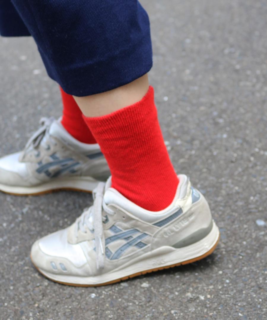 【1P】ゆるのびリブ ゴムなしクルーソックス