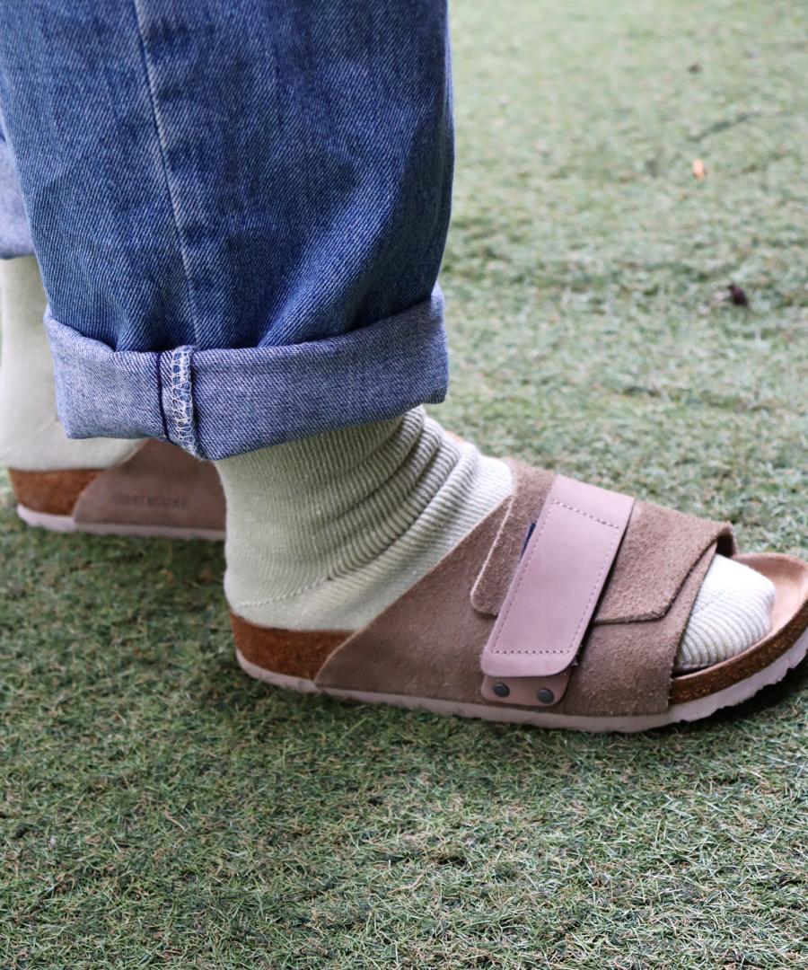 【1P】ふわふわ裏起毛パイル クルーソックス