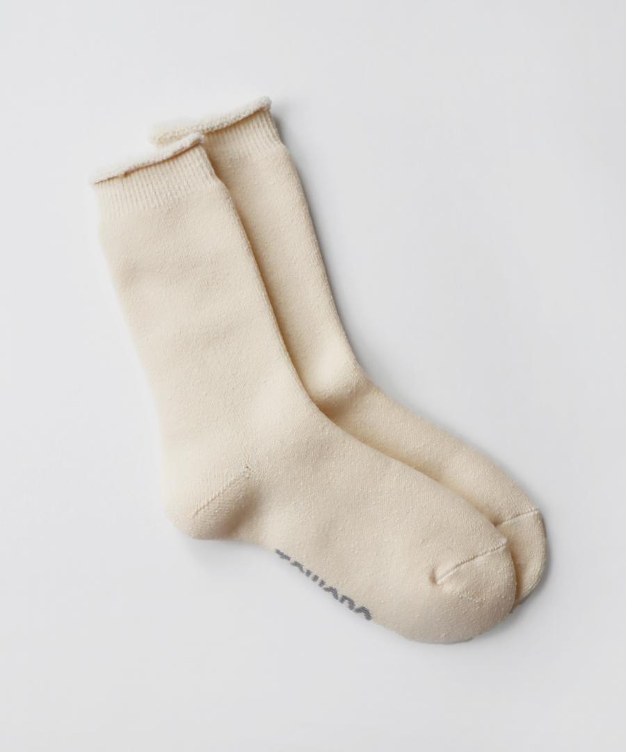 【1P】ふわふわ裏起毛パイル クルーソックス