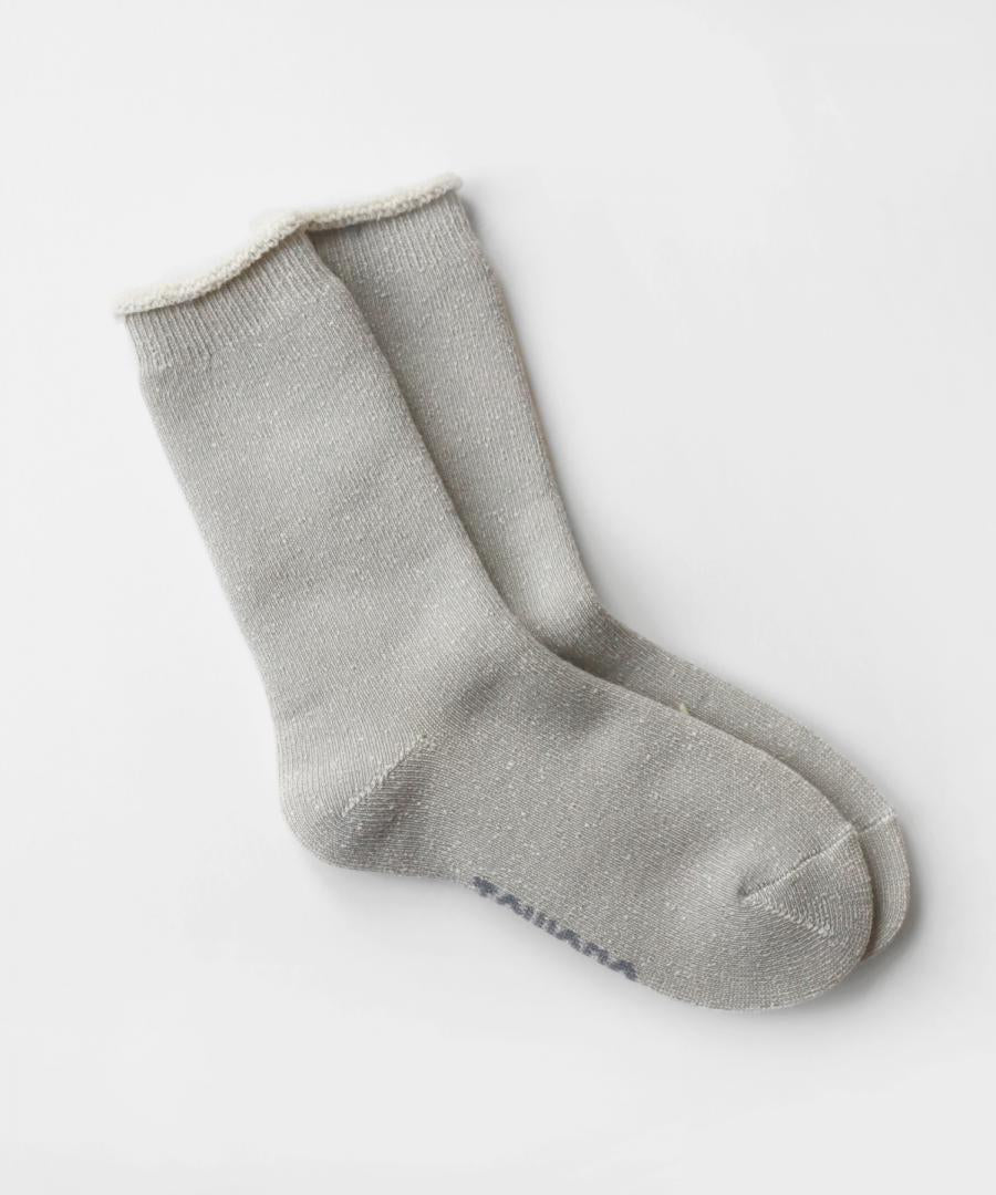【1P】ふわふわ裏起毛パイル クルーソックス