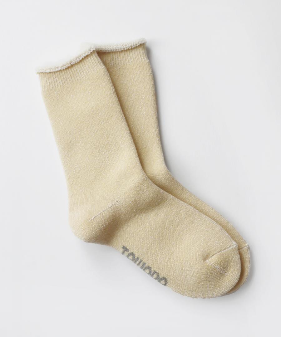 【1P】ふわふわ裏起毛パイル クルーソックス