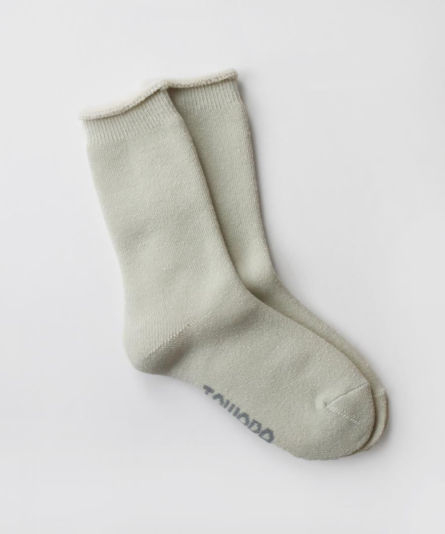 【1P】ふわふわ裏起毛パイル クルーソックス