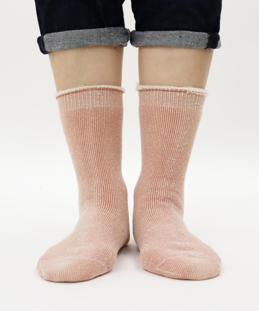 【1P】ふわふわ裏起毛パイル クルーソックス