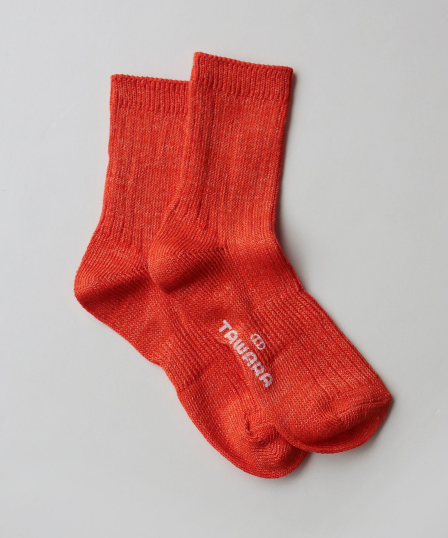 【1P】リネン×コットン リブ ショートソックス