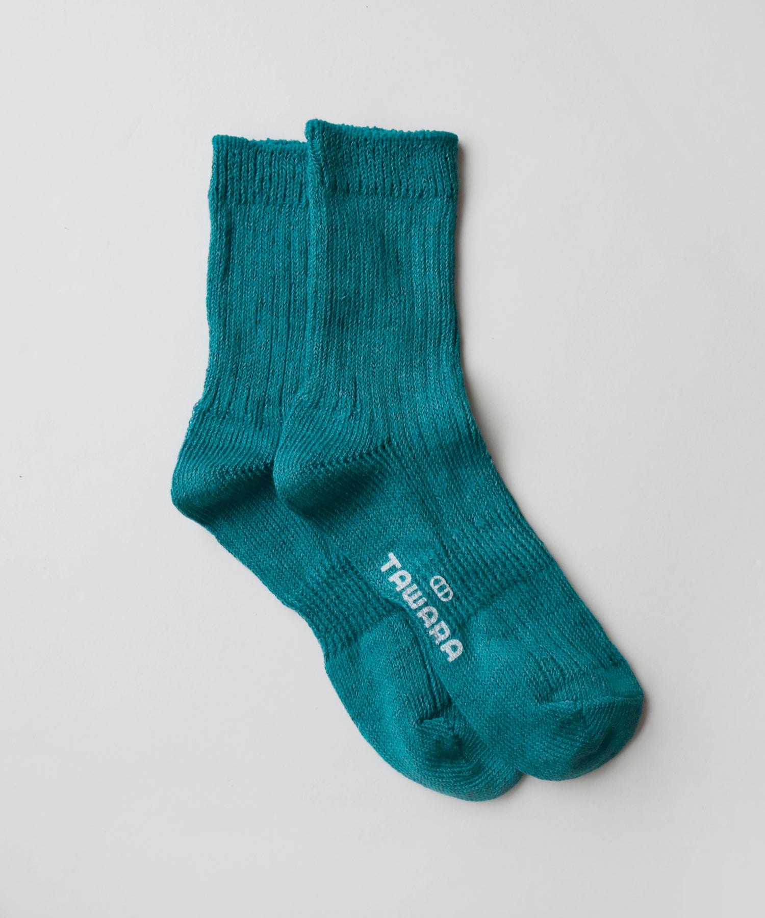 【1P】リネン×コットン リブ ショートソックス