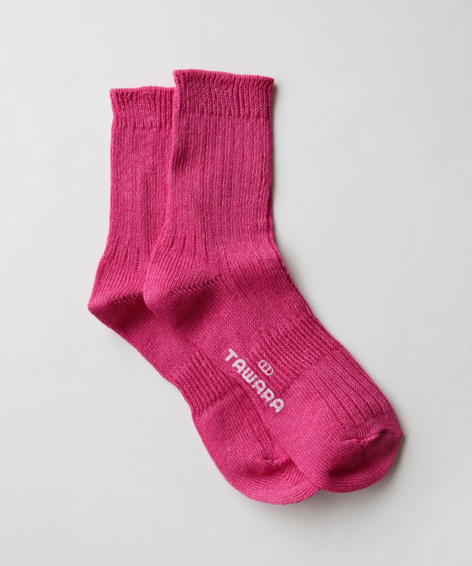 【1P】リネン×コットン リブ ショートソックス