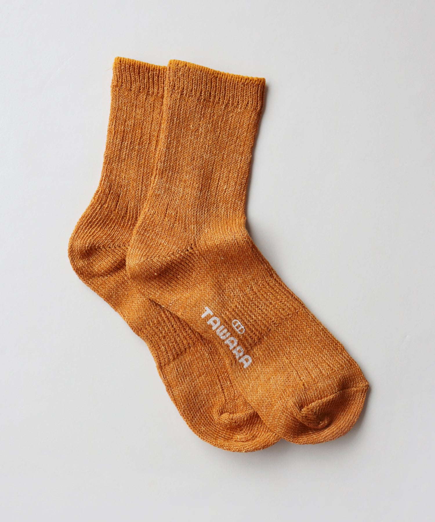 【1P】リネン×コットン リブ ショートソックス