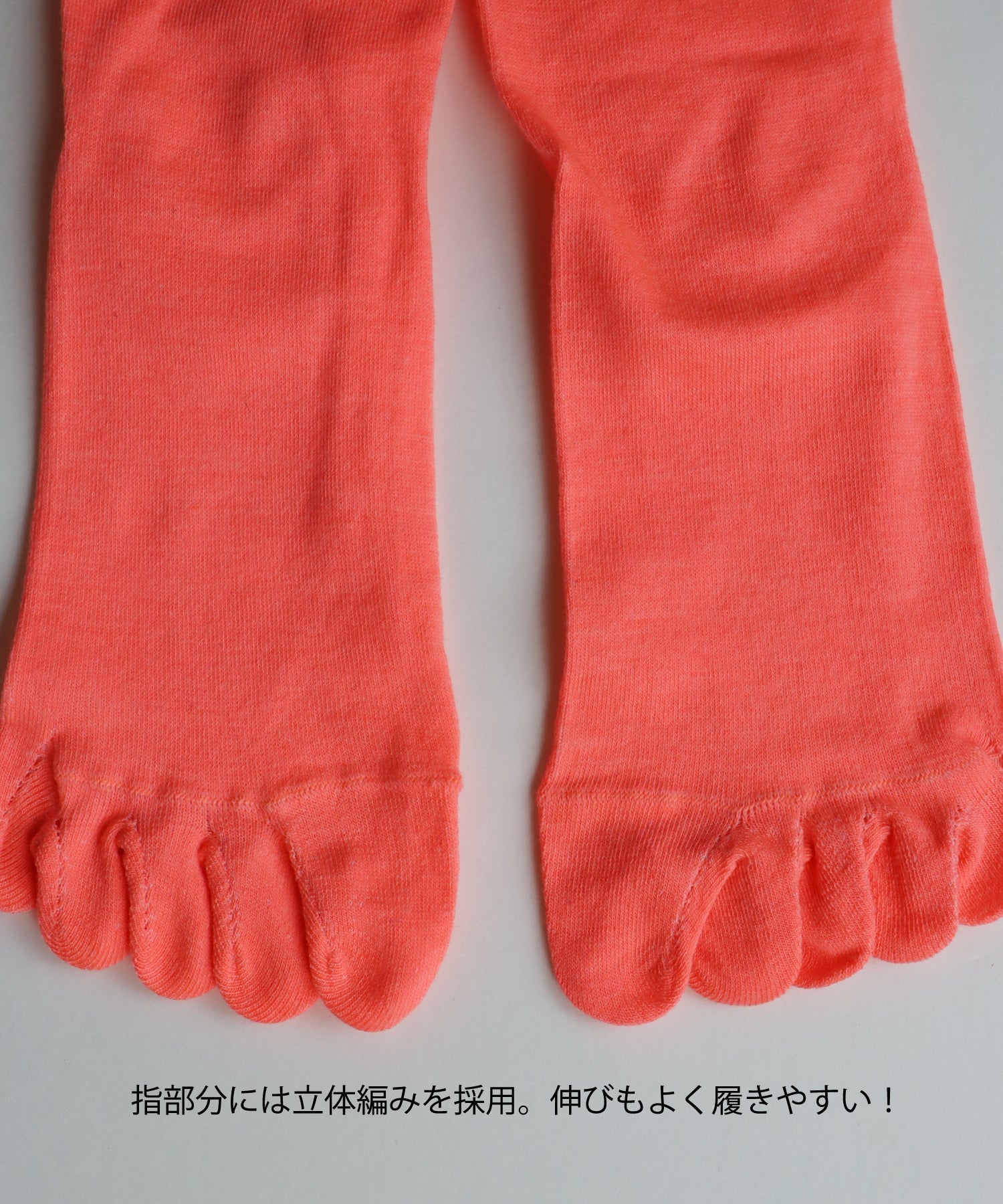 【1P】チラミセ ハイゲージ ５本指 ショートソックス