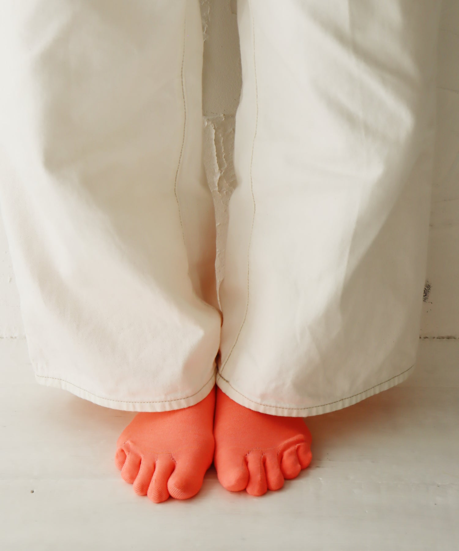 【1P】チラミセ ハイゲージ ５本指 ショートソックス