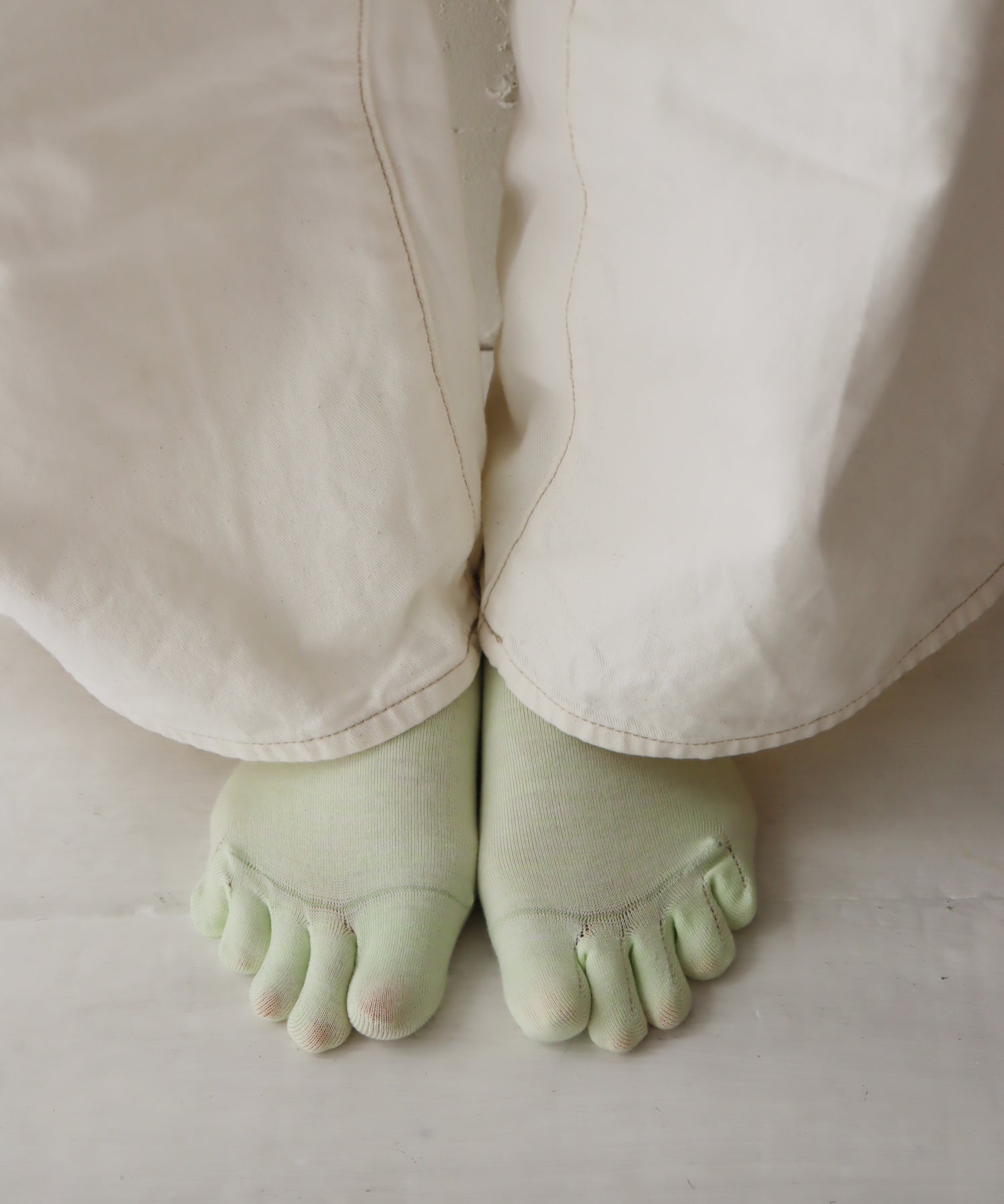 【1P】チラミセ ハイゲージ ５本指 ショートソックス