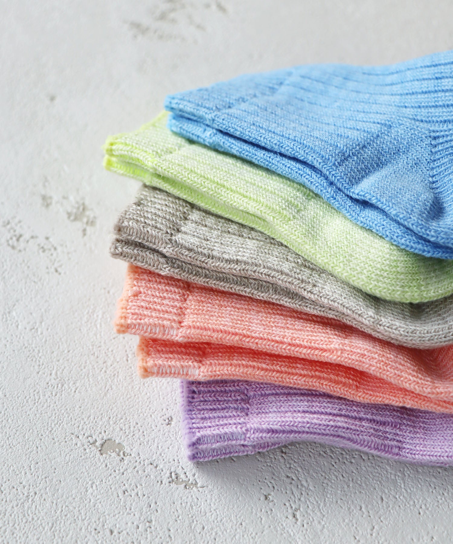 【1P】綿麻ソフトリブ ショートソックス