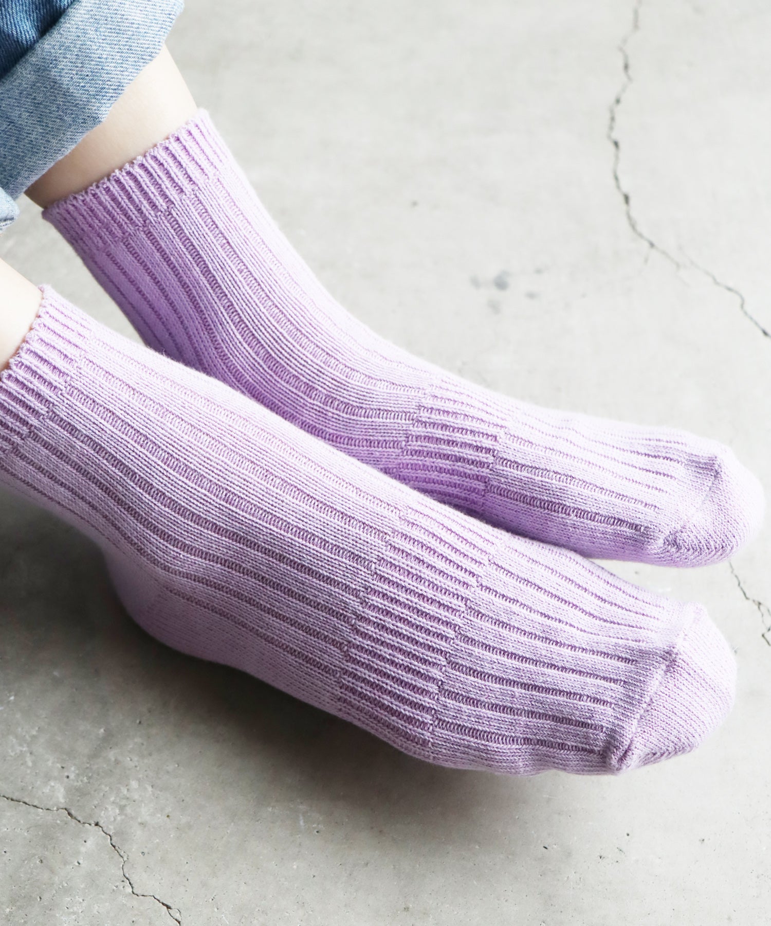 ラベンダー着用