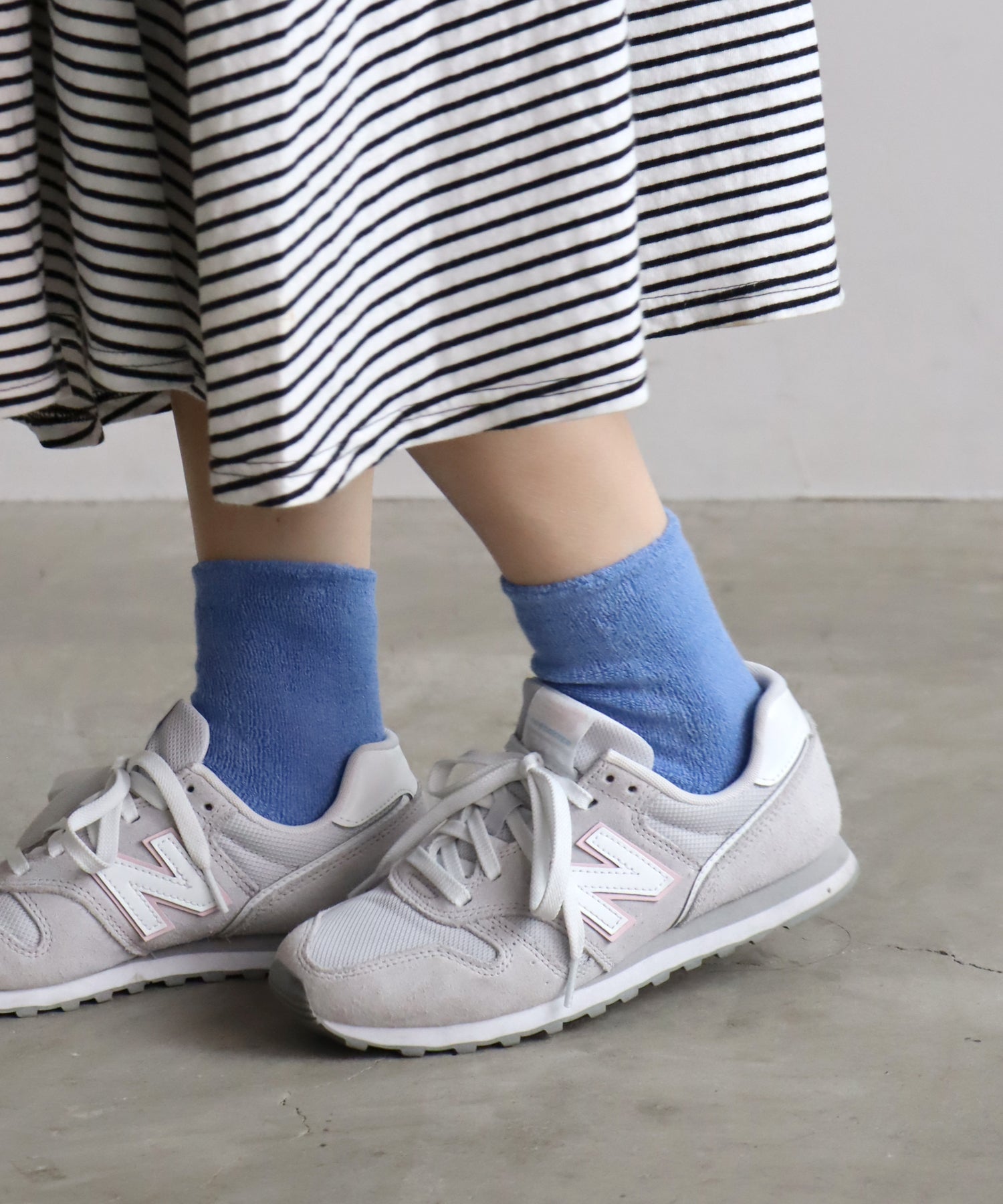 【1P】ショートパイル ショートソックス