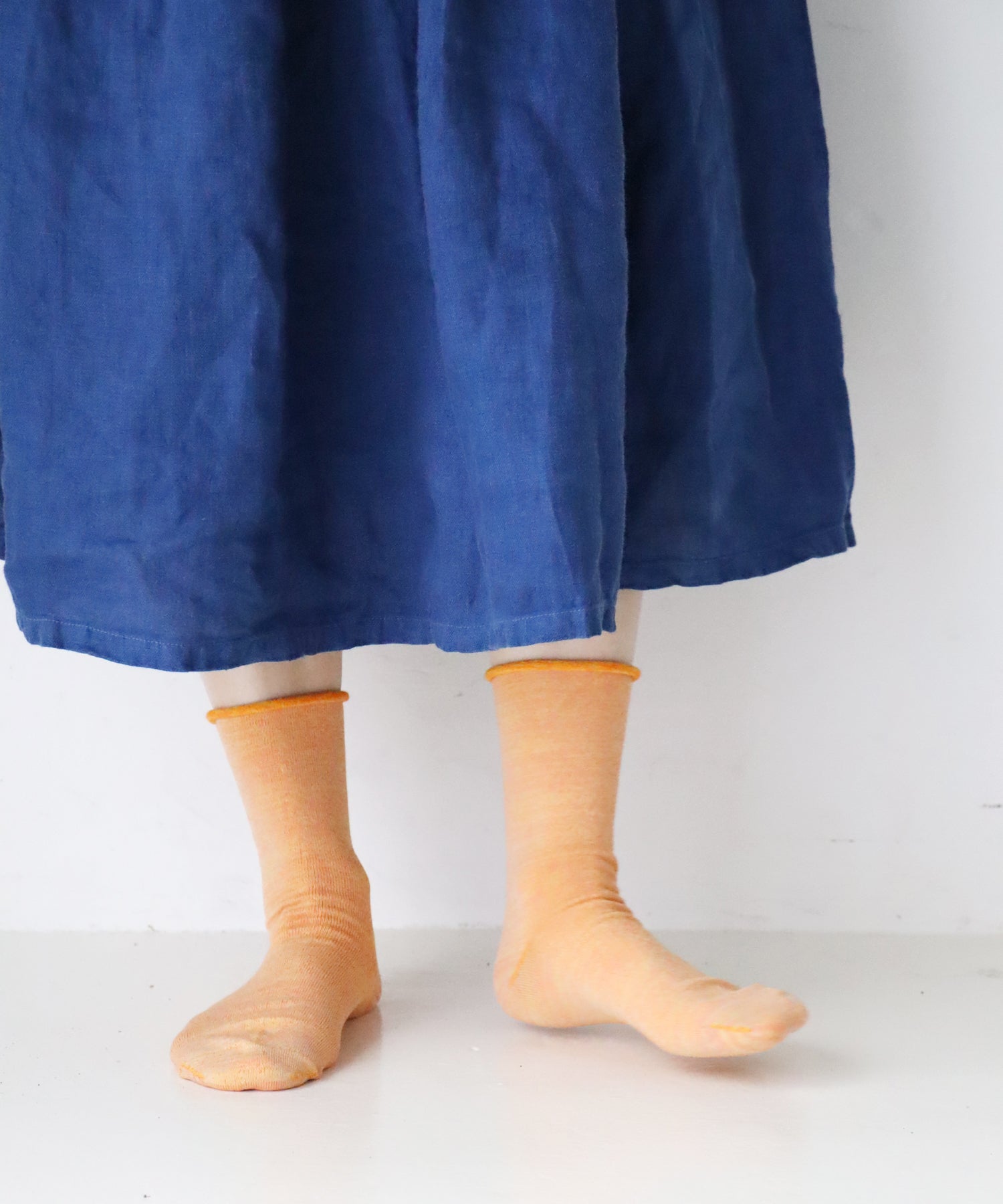 【1P】うちがわコットン ゴムなし クルーソックス