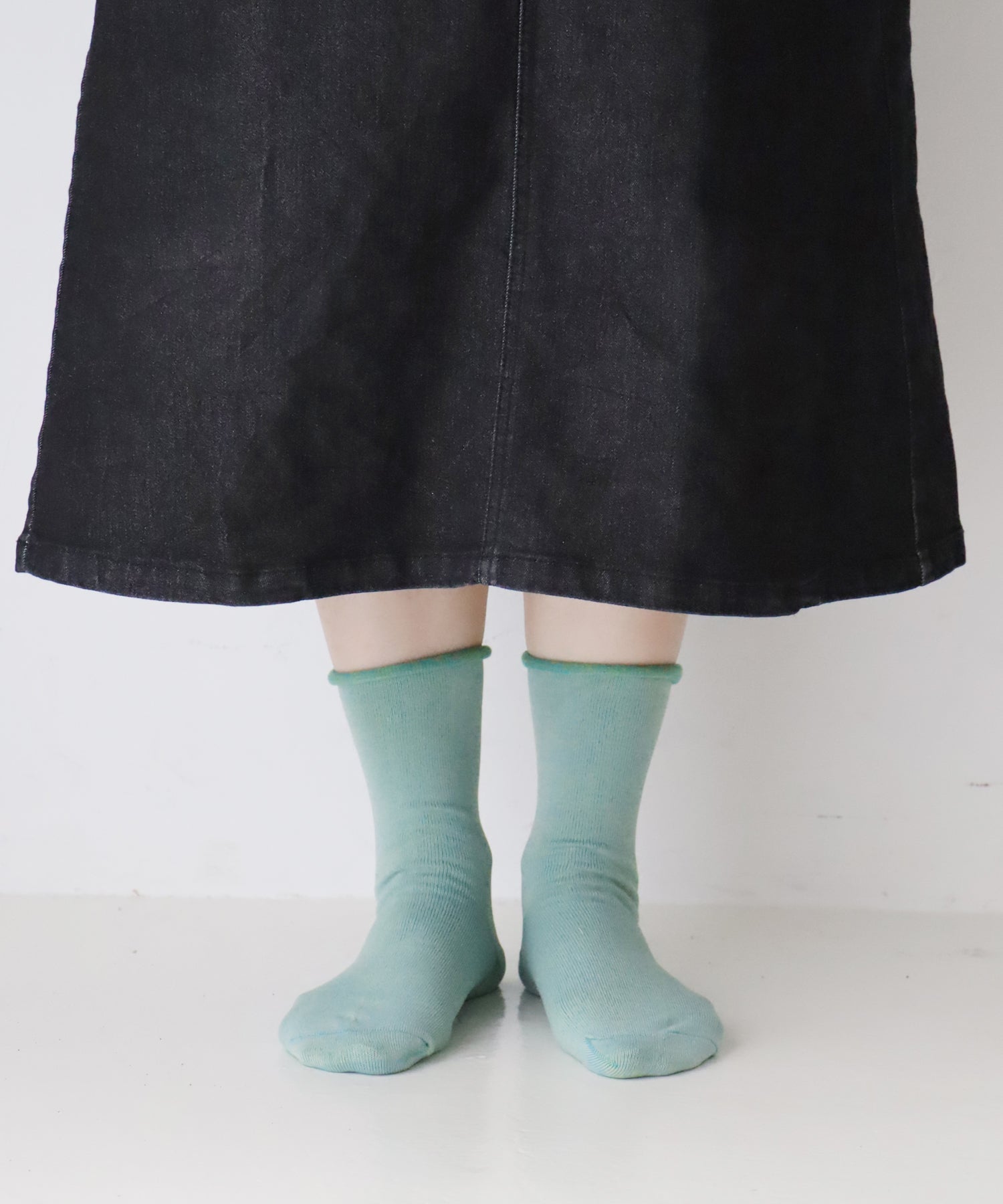 【1P】うちがわコットン ゴムなし クルーソックス