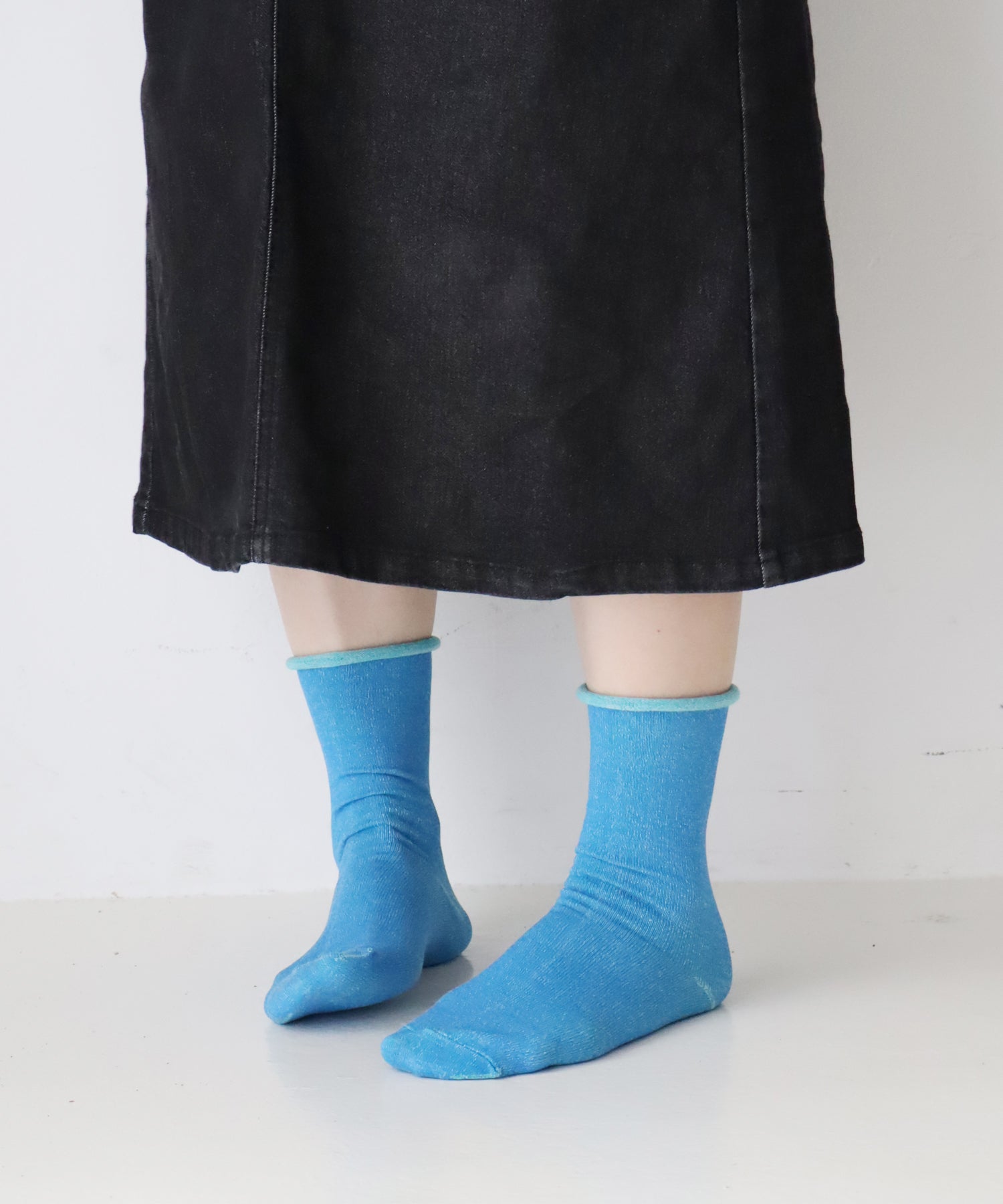 【1P】うちがわコットン ゴムなし クルーソックス