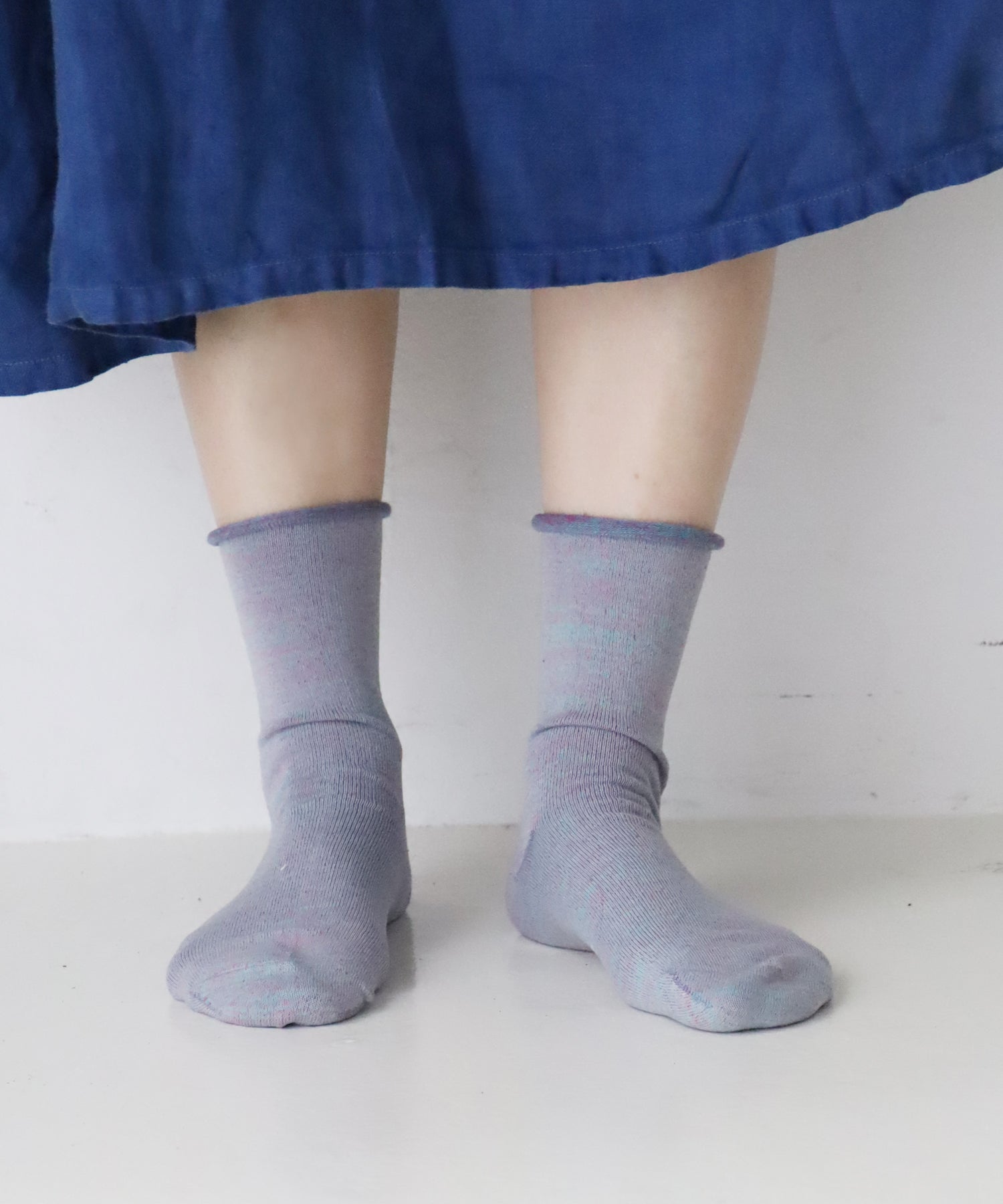 【1P】うちがわコットン ゴムなし クルーソックス