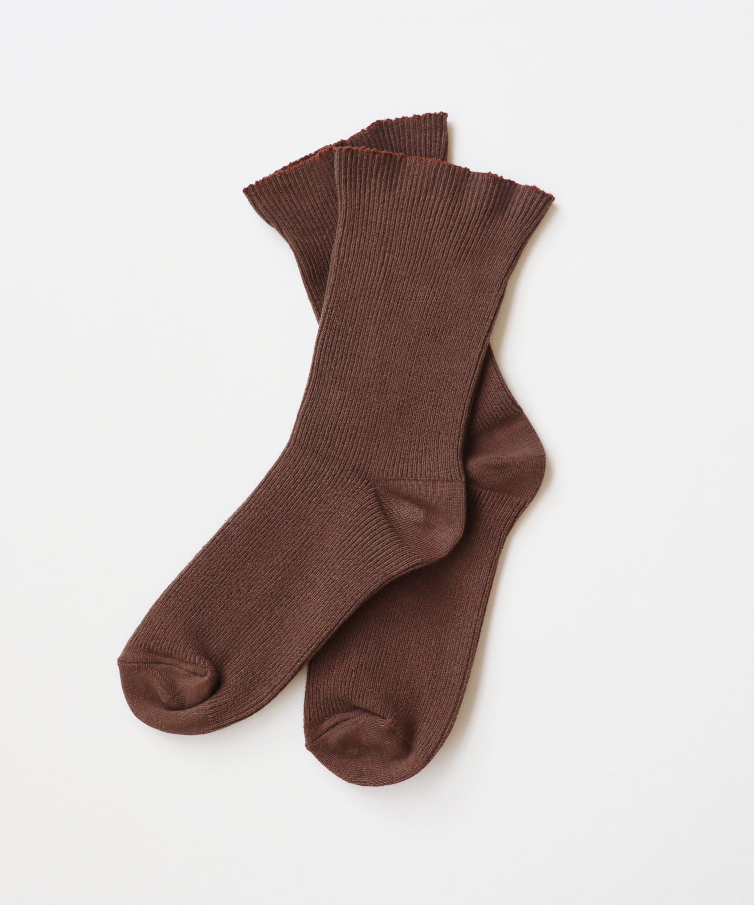 【1P】ゆるのびリブ ゴムなしクルーソックス