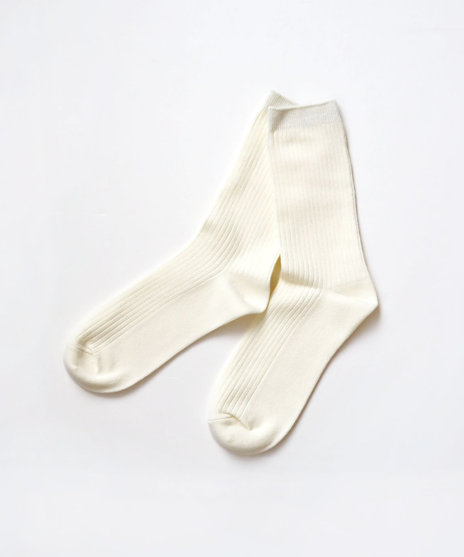 【1P】コットンリブ ベーシック クルーソックス