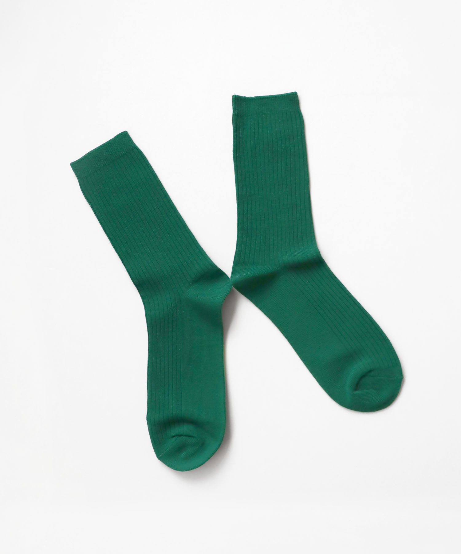 【1P】コットンリブ ベーシック クルーソックス