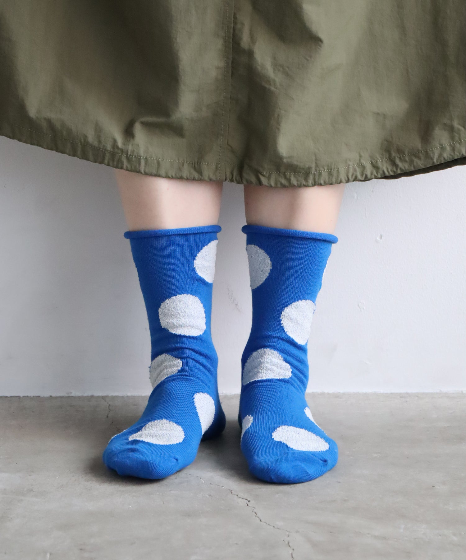 【1P】デイリードットクルーソックス