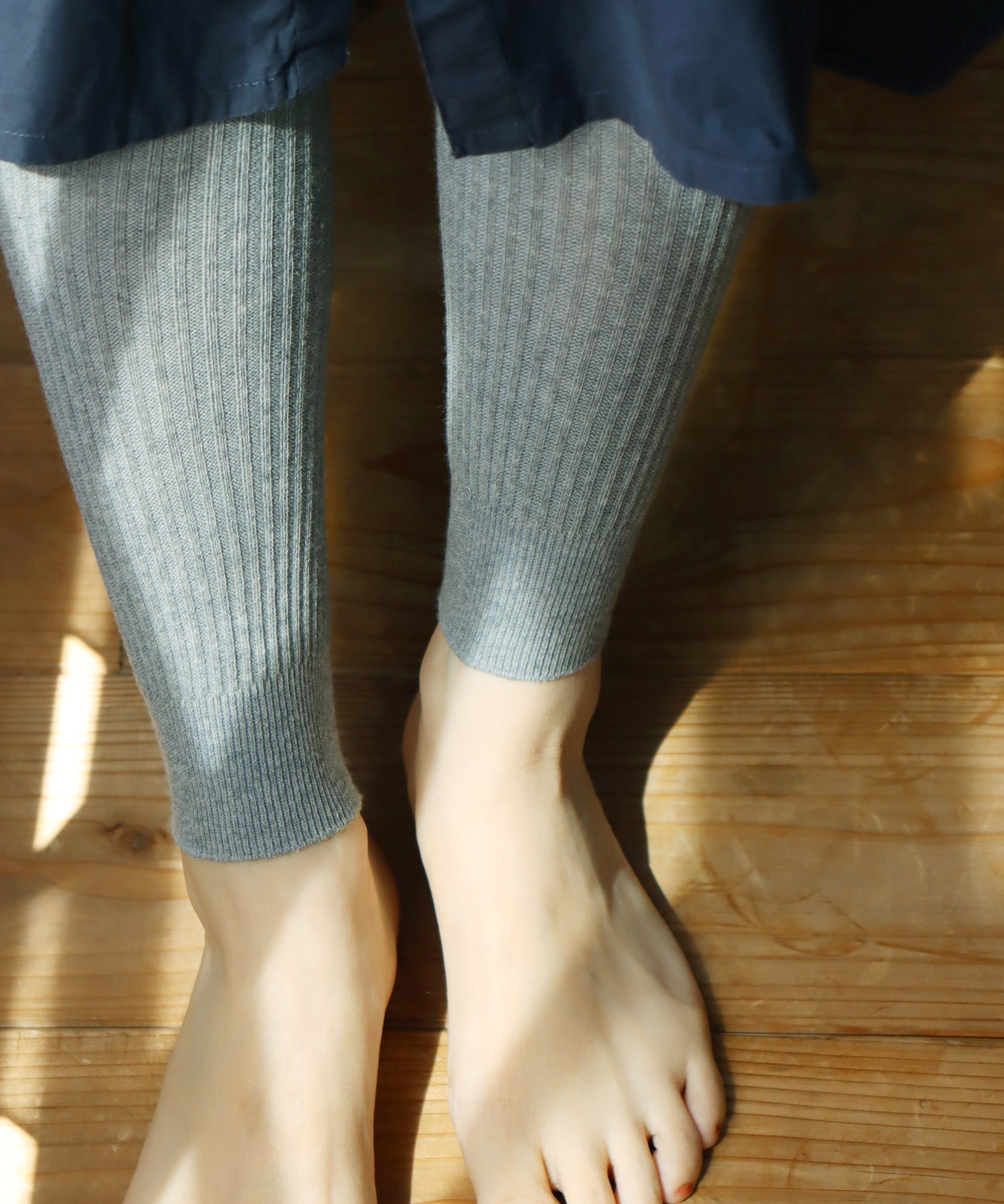 やわらかコットン リブレギンス